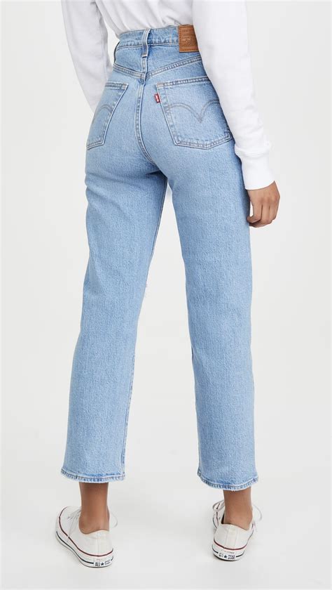Levis Ribcage Straight Ankle Jeans Jeans Outfit Women Straight Leg