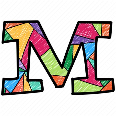 Alphabet letter m, capital letter, capital letter m, colored alphabet, m icon - Download on ...