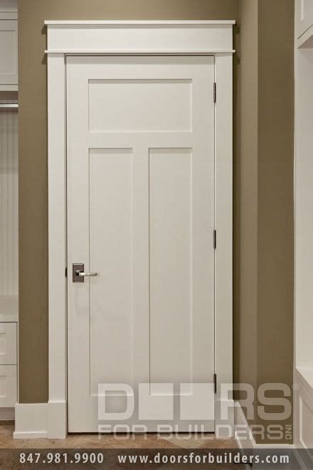 Classic Interior Door Craftsman Style Custom Interior Paint Grade Wood