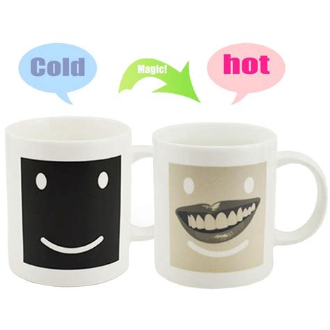 Happy Smile Magic Heat Sensitive Mug Ceramic Coffee Tea