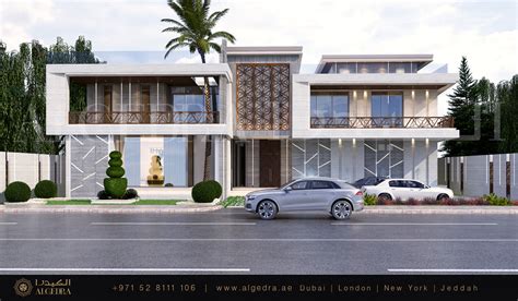 Modern Villa Exterior In Dubai By Algedra Design