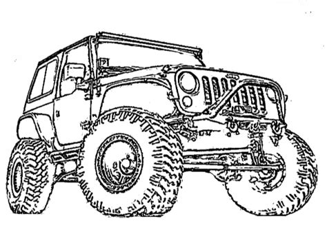 ️jeep Wrangler Coloring Pages Free Download
