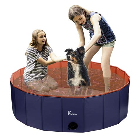Pidsen Foldable Pet Swimming Pool Portable Dog Pool Kids Pets Dogs Cats
