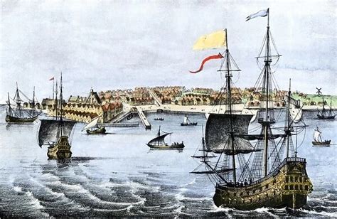 Colonial New York Harbor 1667 5884279 North Wind Picture Archives