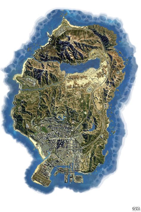 Satellite map in 2K for GTA 5