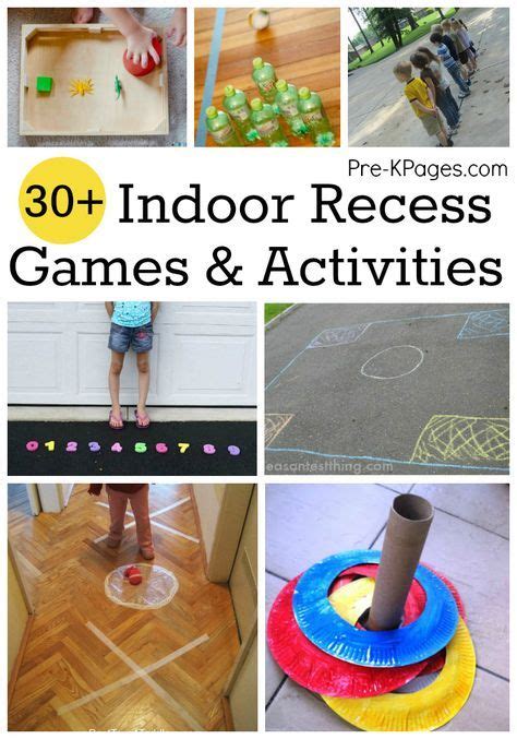 Break out these creative indoor play ideas for kids if you're cooped up at home. Indoor Recess Games for Preschoolers | Games for ...