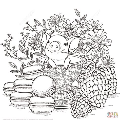 Click the download button to view the full image of cute pig coloring pages download, and download it for a computer. Adorable Little Pig coloring page | Free Printable ...