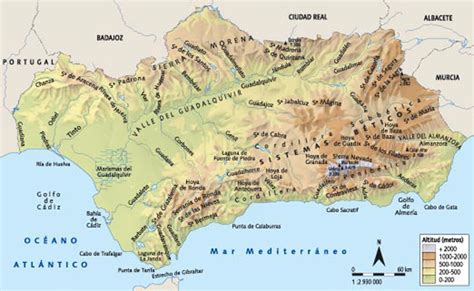 Mapa Rios Andalucia