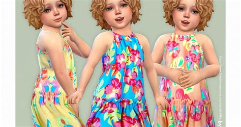 The Sims 4 Mody Do Gry Kolekcja Sukienek Dla Małych Dzieci P151 Od Lillka