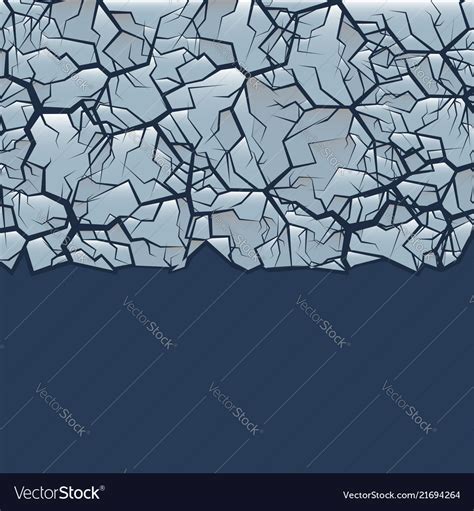 Cracked Ice Background Royalty Free Vector Image