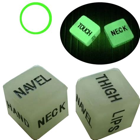 30off Pair Erotic Dice Game Toy Sex Party Fun Adult Couple Glow In The Dark Luminous Dropship