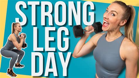 30 Minute Strong Leg Day Workout With Dumbbells Youtube