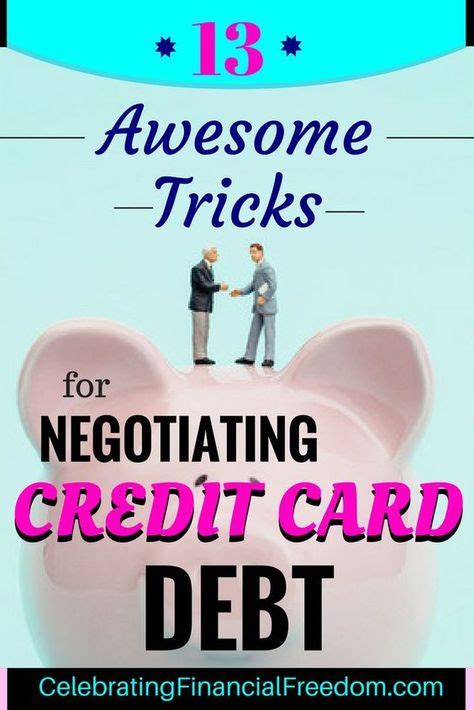Learn dvorkin's top seven tips he is a skilled negotiator himself, having dealt with various lenders and companies over the past few decades. Did you know you can negotiate better terms on your credit card debt? If you're… (With images ...