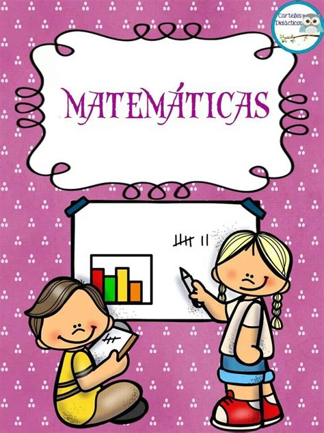 Pin De Claudia Erales En Matematica Caratulas Para Cuadernos