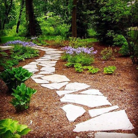 32 Flagstone Walkway Ideas To Elevate Your Landscape Stone Backyard