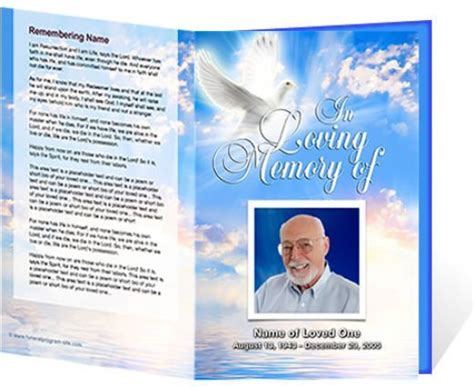 Downloadable Funeral Bulletin Covers Beautiful Funeral Cover Courtesy