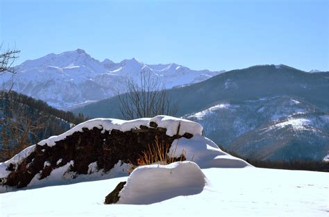 1440x900 Resolution Piedmont Italy Snow Snowdrifts Hd Wallpaper