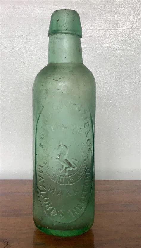 Antique Glass Bottle 1800 S English Mineral Water Bottle P W J Mackenzie And Co Hereford ミネラル