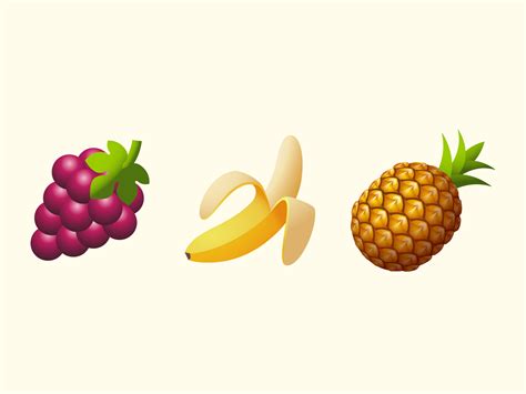 Emoji Fruits By Andrew For Icons8 On Dribbble