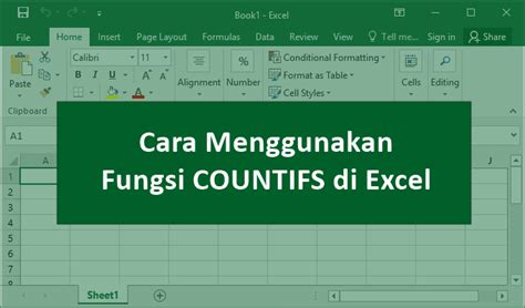 Cara Menggunakan Rumus Countif Di Excel