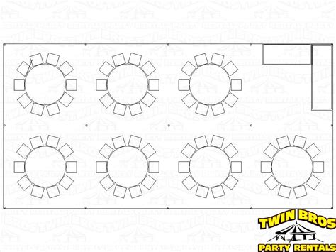 20x40 Pole Tent Layouts Pictures Diagrams Rentals Wedding Table