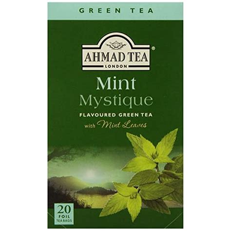 Ahmad Tea Mint Mystique Flavoured Green Tea With Mint Leaves 20 Foil