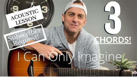 Mercyme I Can Only Imagine Acoustic Guitar Lessontutorial Easy