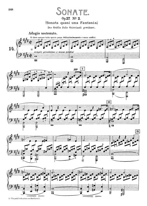 Op27 No2 Moonlight Sonata Free Sheet Music By Beethoven Pianoshelf