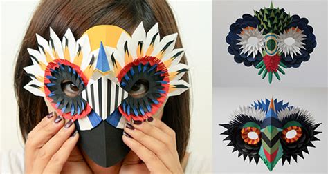 10 Diy Cardboard And Paper Masks For Halloween Handmade Charlotte
