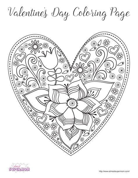 Adult Valentine Coloring Pages To Print Coloring Pages