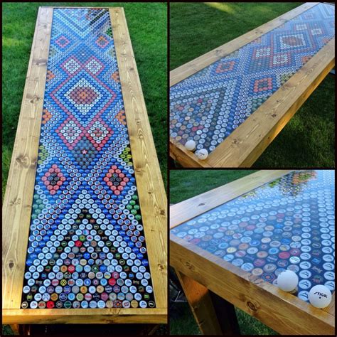 This Is A Bottle Cap Game Table Made Using 1519 Bottle Caps 92