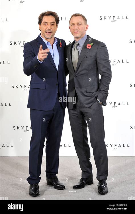 Daniel Craig Javier Bardem Skyfall The 23rd James Bond Movie Photocall Held At Massimos