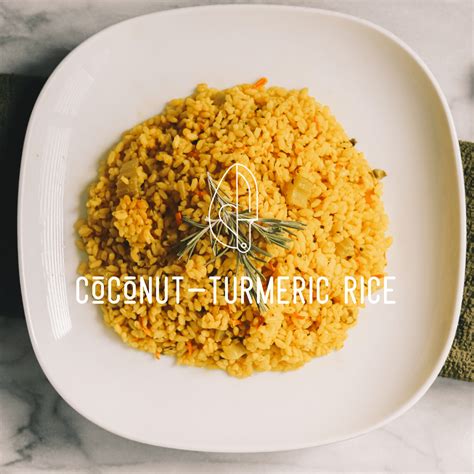 Coconut Turmeric Rice Veggiejeva