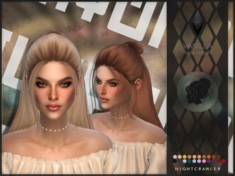 The Sims Resource Vanilla Hair By Nightcrawler Sims 4 Hairs