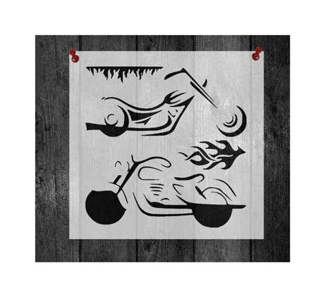 Motorcycle Stencil Reusable Plastic Stencil For Painting