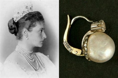 Pendiente De Perla Y Diamanteemperatriz Alexandra Feodorovna De Rusia