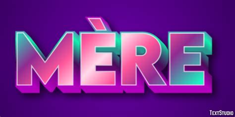 Mère Text Effect And Logo Design Word Textstudio