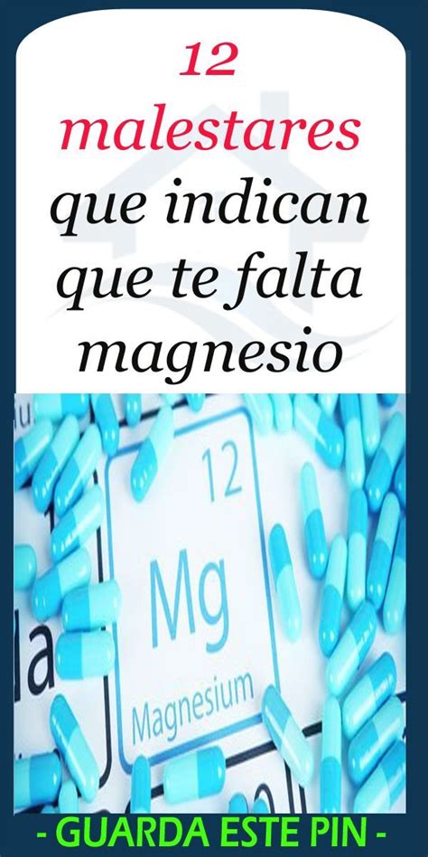 Como Evitar La Falta De Magnesio Remedios Para La Salud Consejos