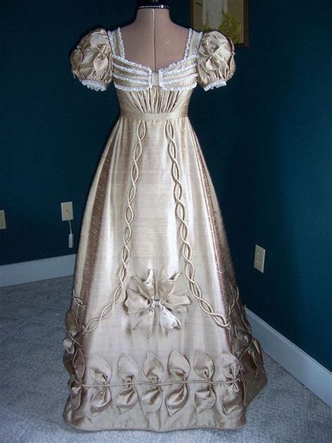 Regency Gown 1820 Historical Dresses Regency Era Fashion Vintage Gowns