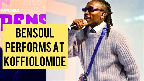 Bensoul Performs Sauti Sols Song At KOFFI OLOMIDE EVENT YouTube