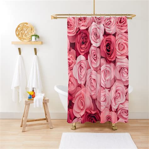 Pink Roses Shower Curtain For Sale By Alexvoss Redbubble