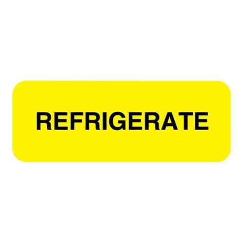 United Ad Label Storage Communication Labels Refrigerate Labels Flu