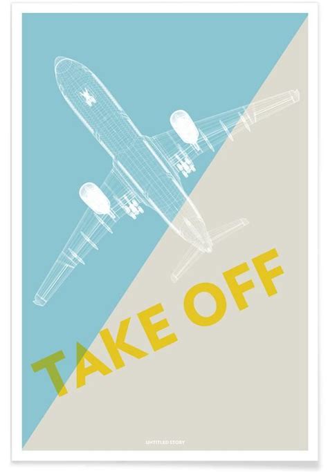 Take Off A As Poster By Marc Schulthess JUNIQE UK Poster Graphic Design Posters Poster