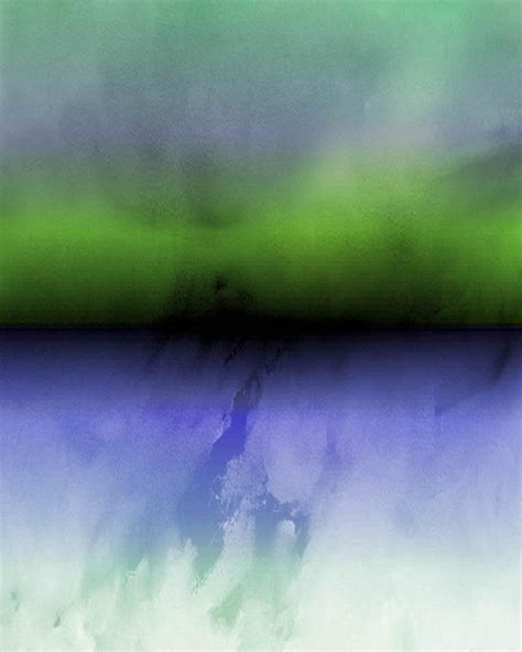 Irena Orlov Purple Green Ombre Abstract Painting Hand