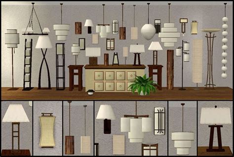 33 Lamps Seven Different Lamp Collections Sims 4 Cc Furniture Sims
