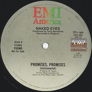Naked Eyes Promises Promises Promo Inch Emi America Us Hot Sex Picture