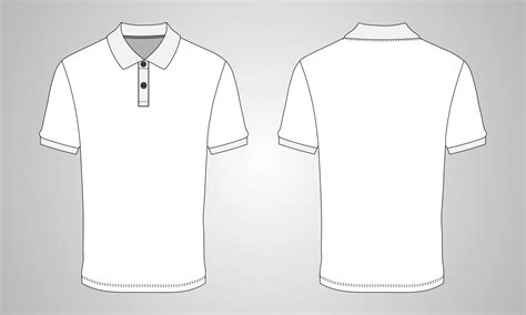 Collar T Shirt Template Vector Art Icons And Graphics For Free Download