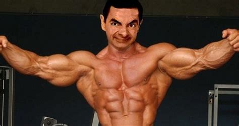 Cartoon Mrbean Gets Jacked Generation Iron