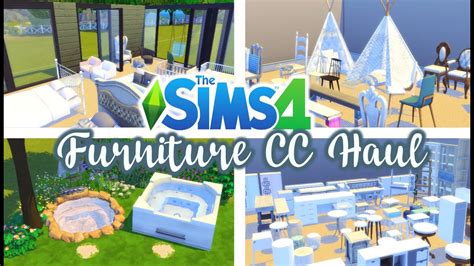 Huge Sims 4 Furniture Build Cc Haul 😍 500items Showcase And Links Youtube