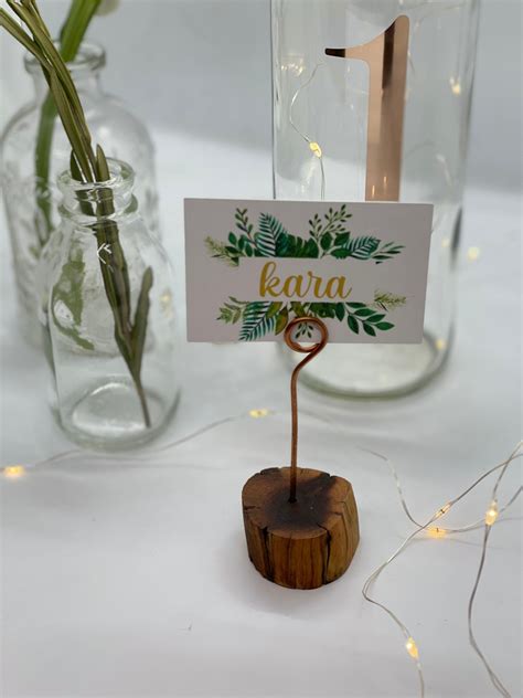 Wedding Place Card Holder Wedding Name Cards Rustic Etsy